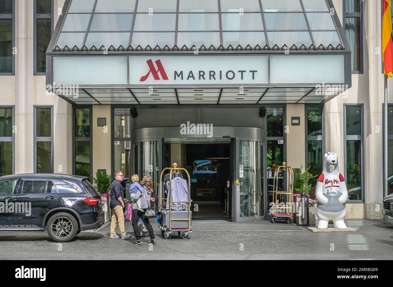 Marriott Hotel, Inge-Beisheim-Platz, Tiergarten, Mitte, Berlino, Germania Foto Stock