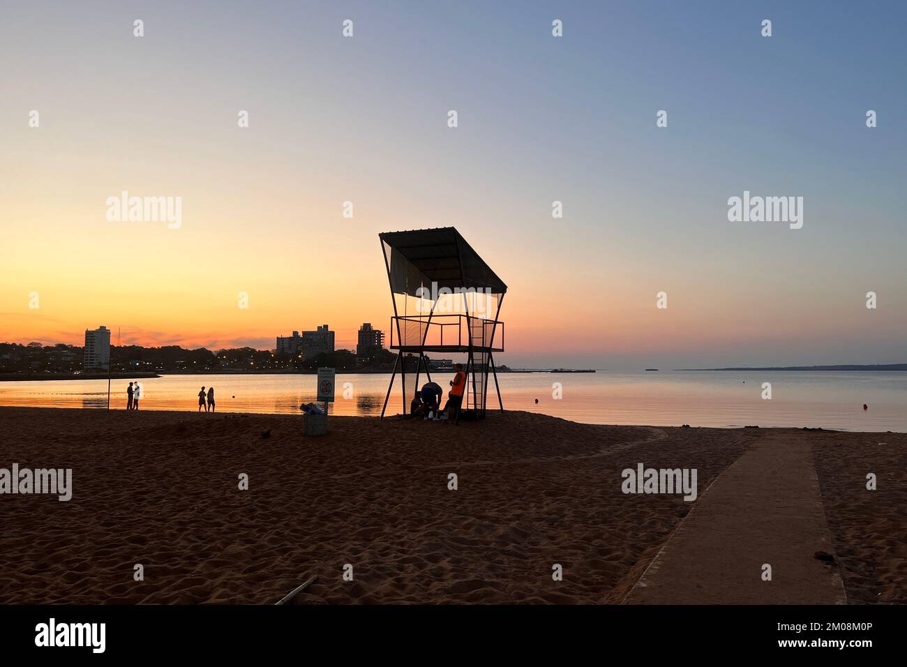 Tramonto a Posadas, Missiones, Argentina Foto Stock