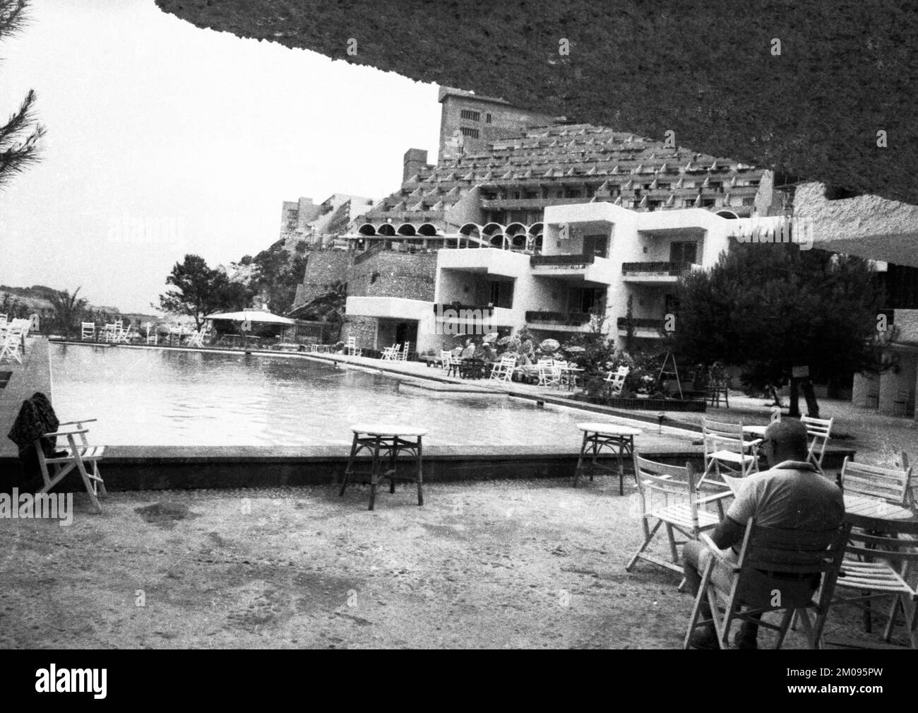 La vita quotidiana degli abitanti, qui su 15.8.1971 a Ibiza, sull'isola di vacanza delle Isole Baleari, ESP, Spagna, Europa Foto Stock