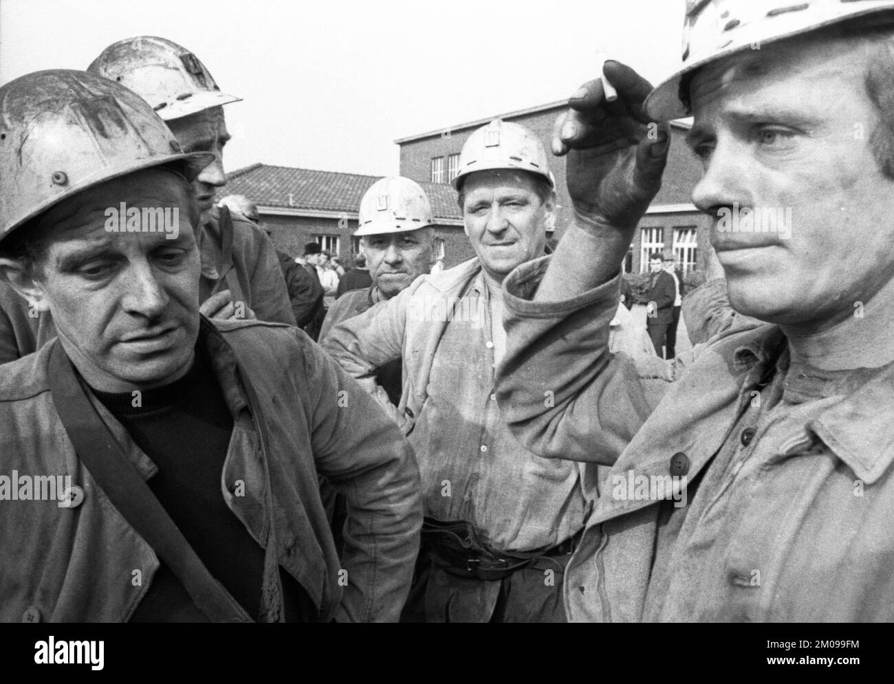 Lo sciopero spontaneo, qui il 10.9.1969 dai minatori del Ministro Stein, è stato uno dei punti di partenza del movimento di sciopero di ciò che Foto Stock