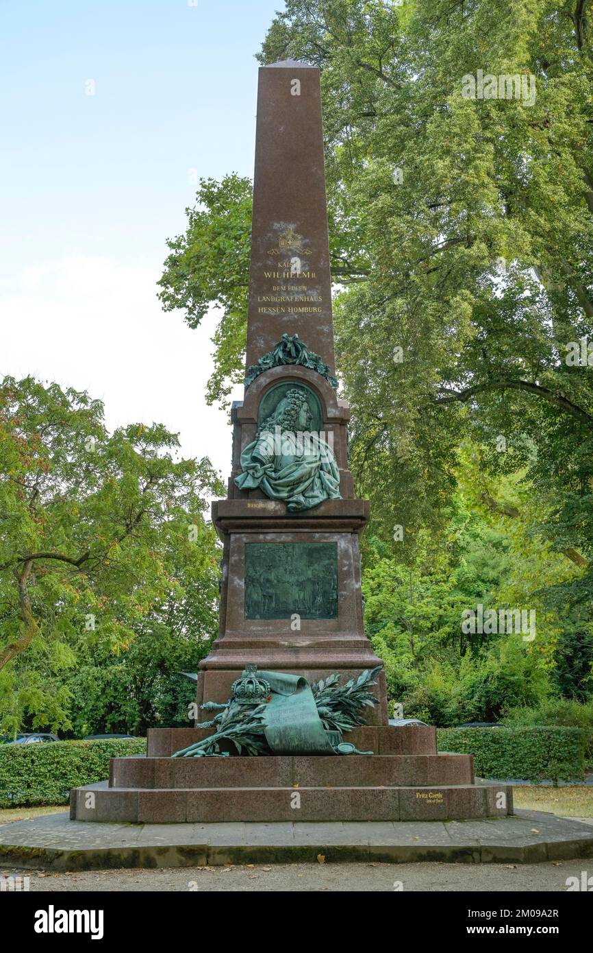 Landgrafen-Denkmal, Kurpark, Bad Homburg, Hessen, Deutschland Foto Stock