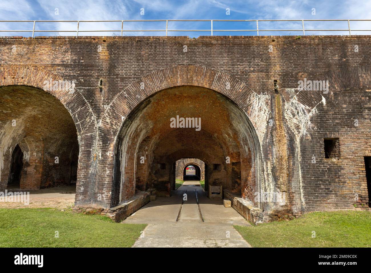 Fort Morgan Baldwin County Alabama Stati Uniti Una proprietà storica dell'Alabama Historical Commission costruita nel 1813 su Mobile Point Foto Stock