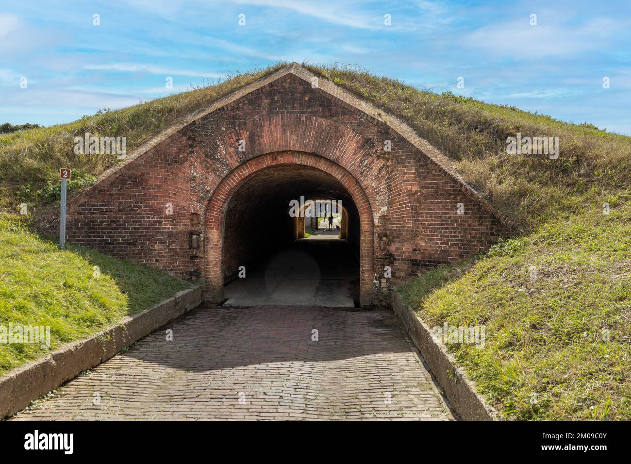 Fort Morgan Baldwin County Alabama Stati Uniti Una proprietà storica dell'Alabama Historical Commission costruita nel 1813 su Mobile Point Foto Stock