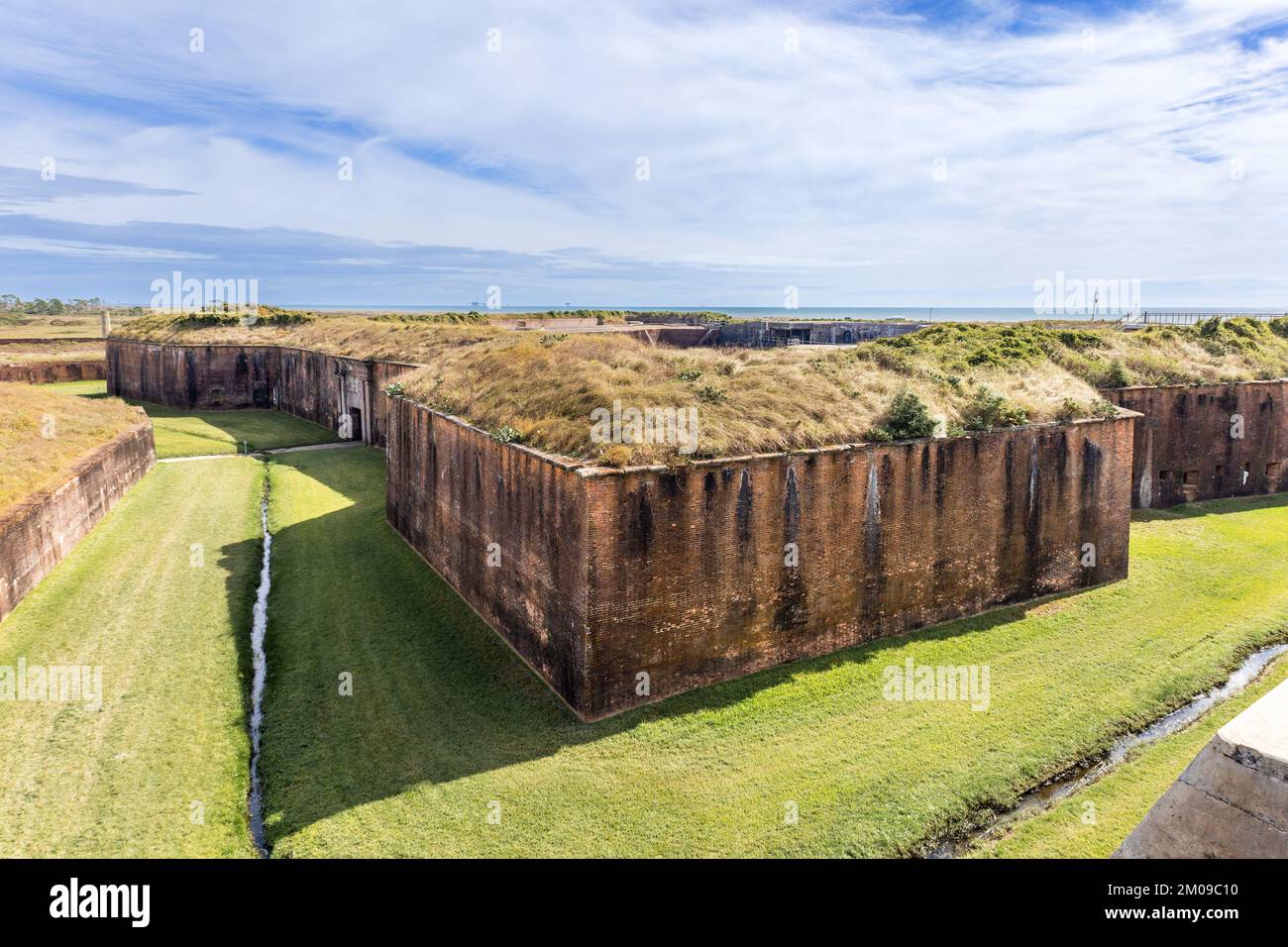 Fort Morgan Baldwin County Alabama Stati Uniti Una proprietà storica dell'Alabama Historical Commission costruita nel 1813 su Mobile Point Foto Stock