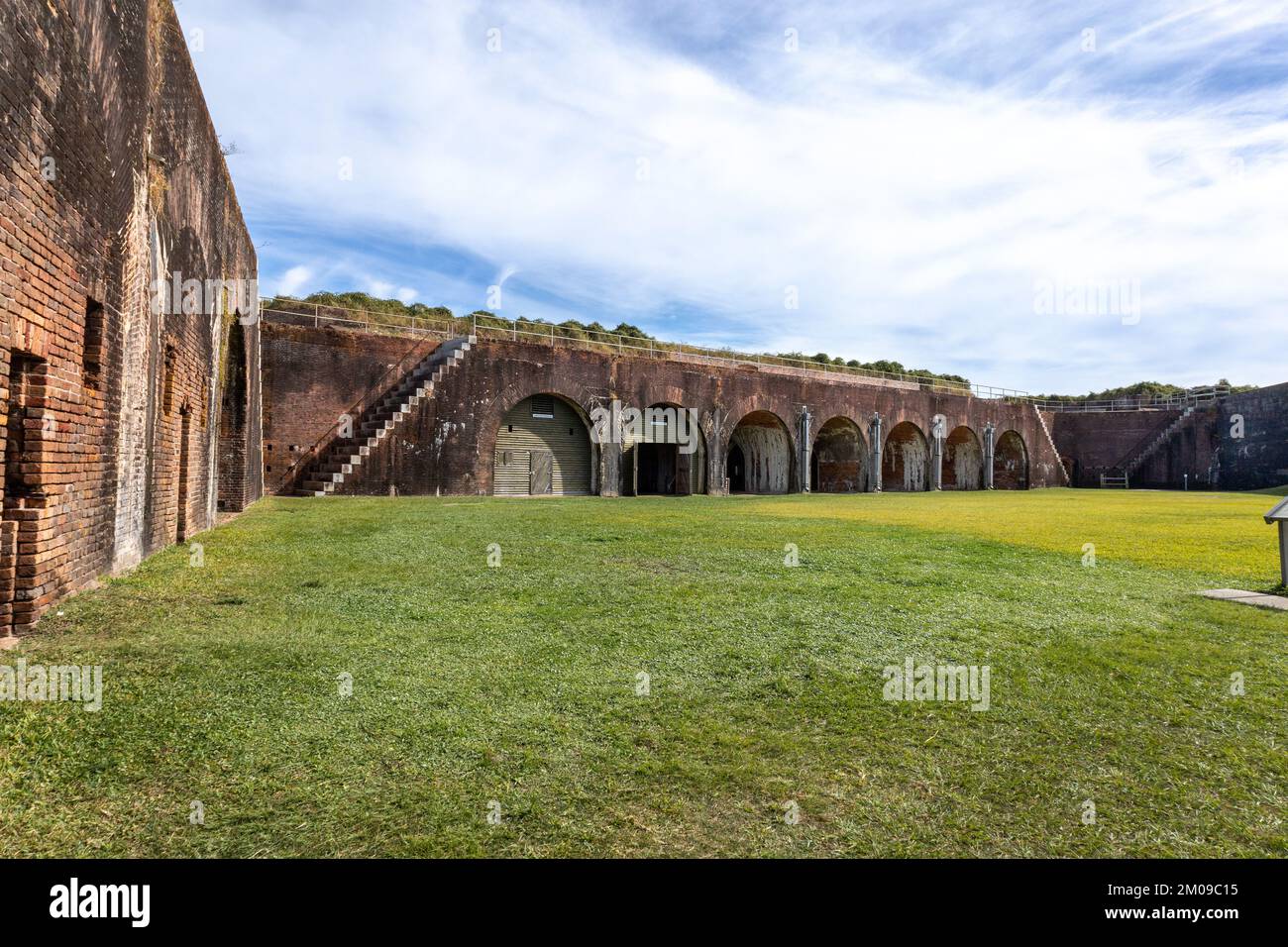 Fort Morgan Baldwin County Alabama Stati Uniti Una proprietà storica dell'Alabama Historical Commission costruita nel 1813 su Mobile Point Foto Stock