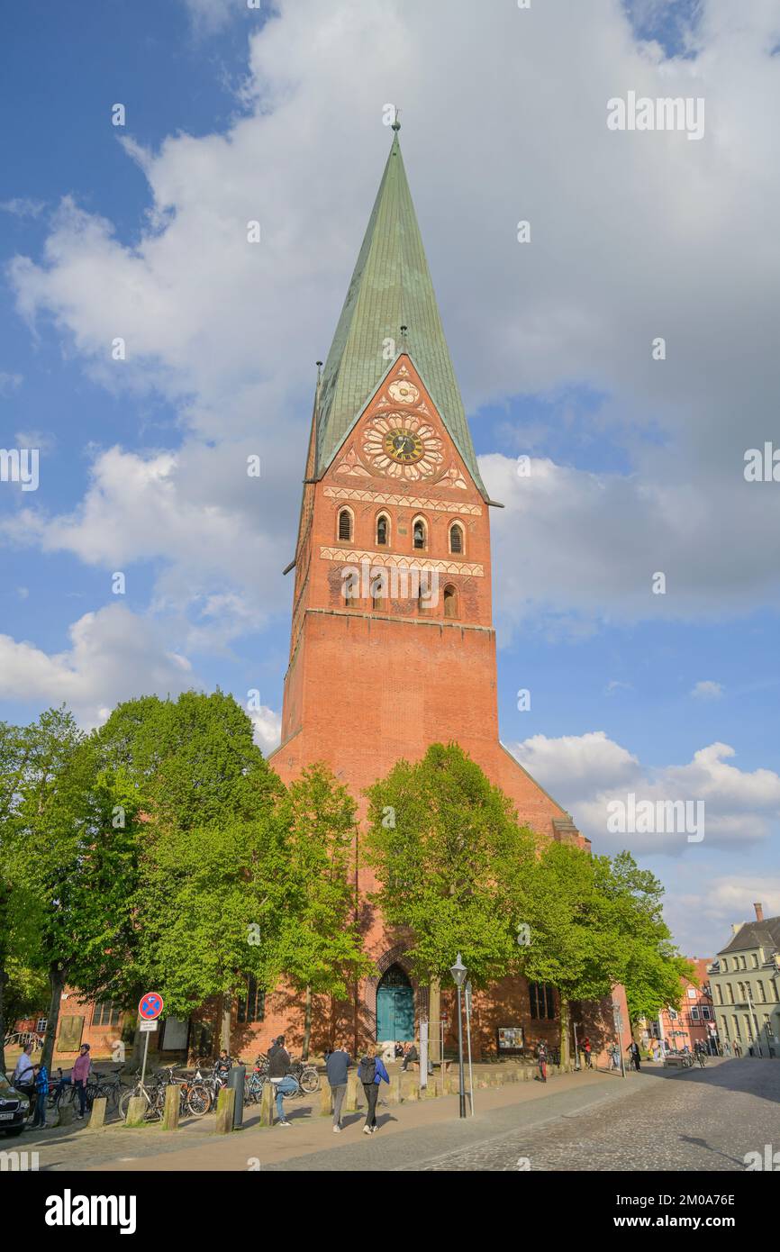 St Johannis Kirche, Am Sande, Lüneburg, Niedersachsen, Deutschland Foto Stock