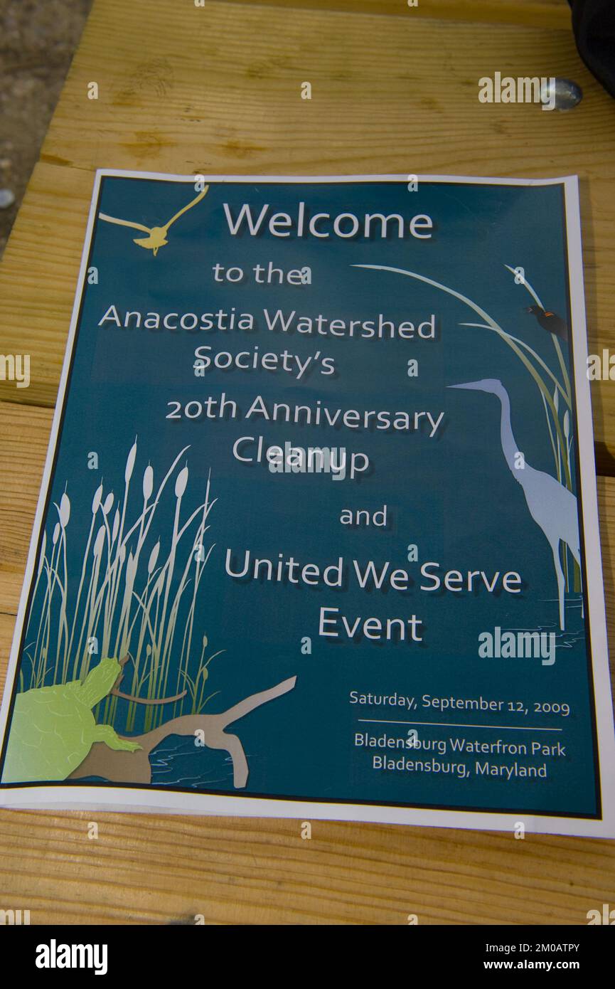 Ufficio per gli Affari esterni e l'Educazione ambientale - River Cleanup , Agenzia per la protezione ambientale Foto Stock