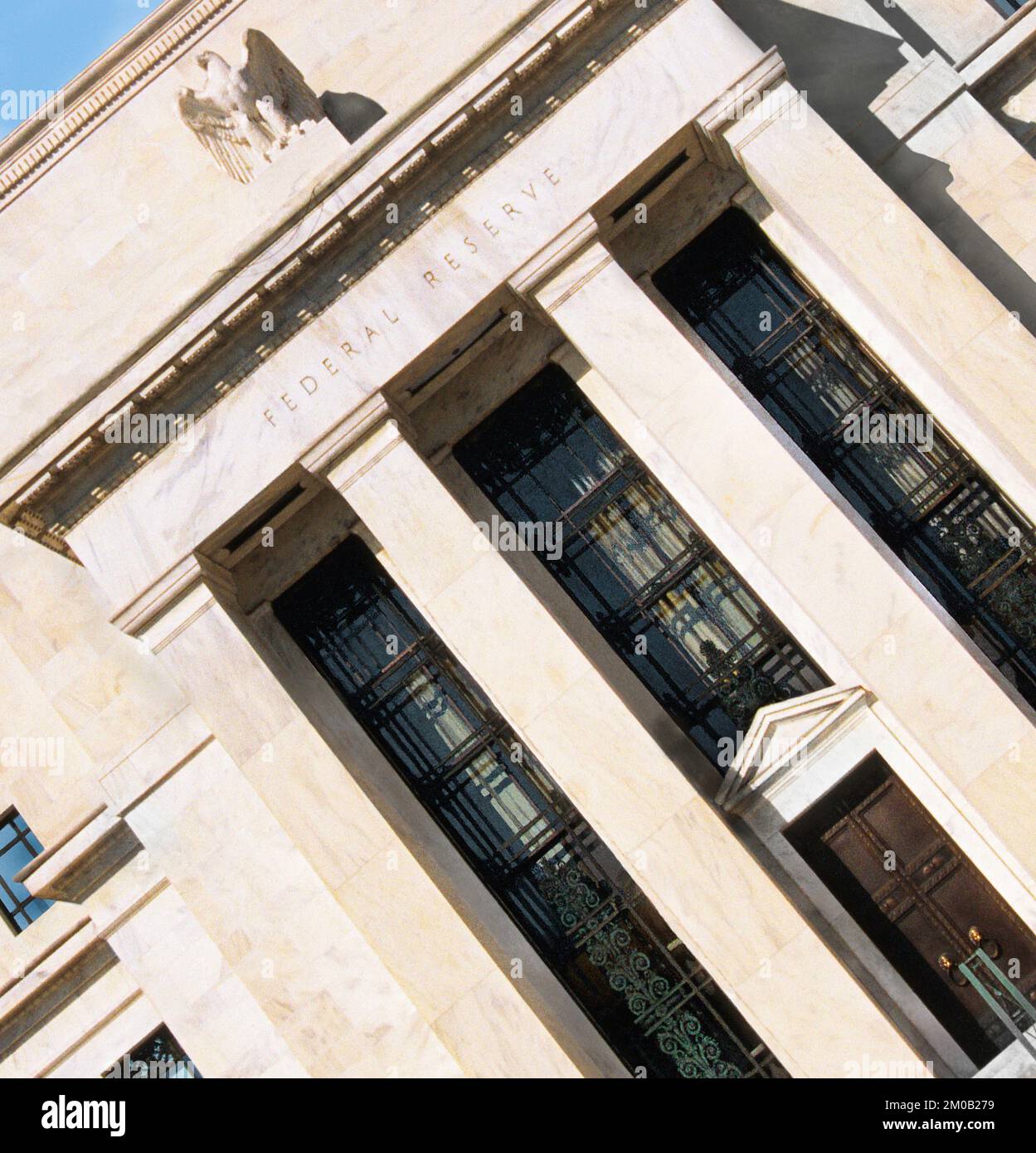 US Federal Reserve Bank Building in Washington DC. United States Federal Reserve Government Building Headquarters. Interest rates and banking USA Foto Stock
