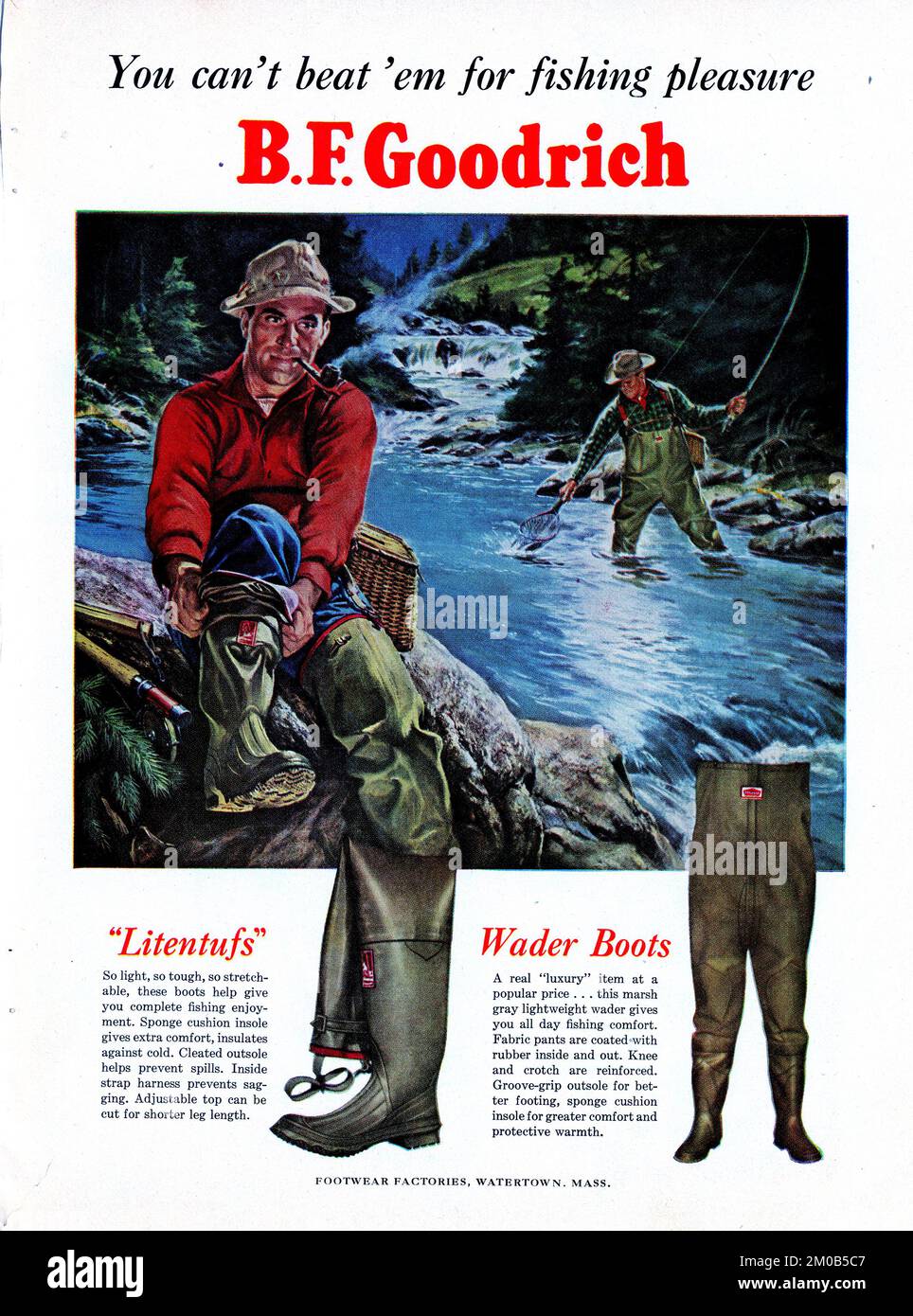 Vintage Aprile 1954 'Field & Stream' numero di rivista Advert, USA Foto Stock