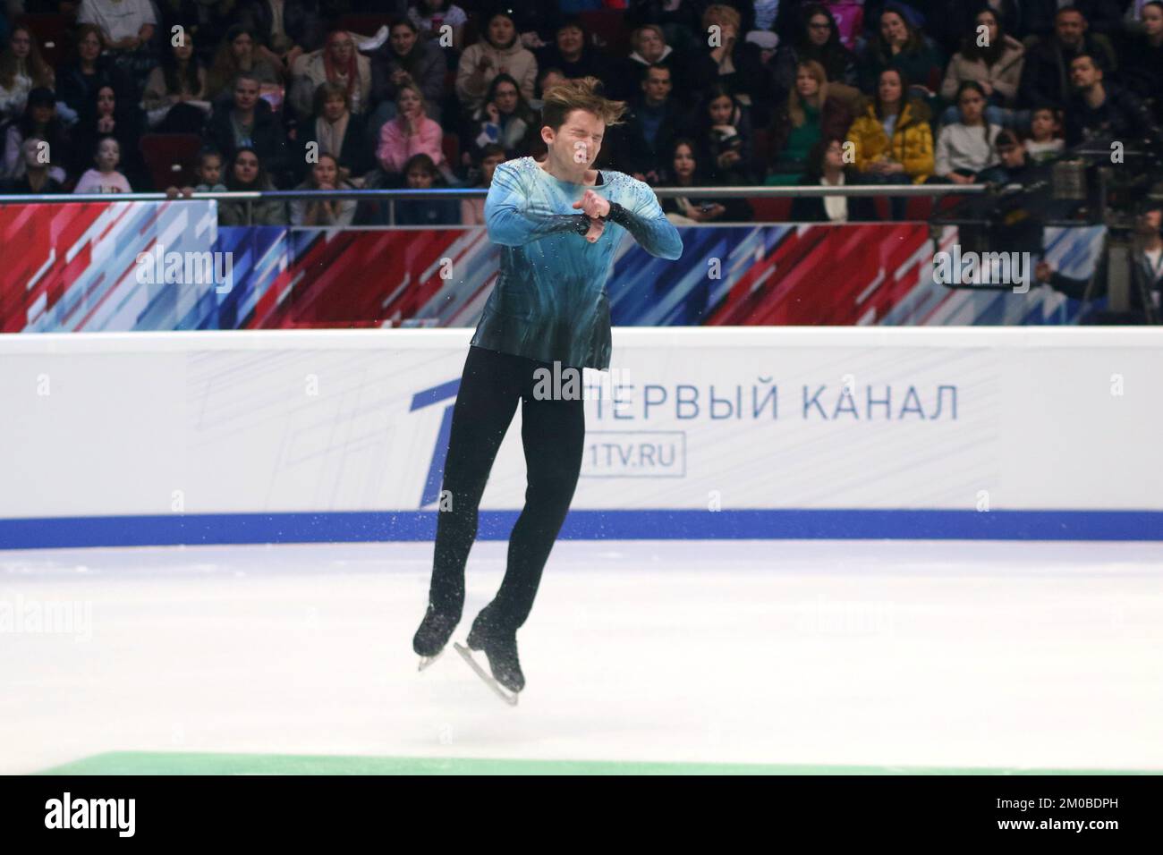 San Pietroburgo, Russia. 04th Dec, 2022. Andrei Mozalev si esibisce durante i Campionati Russian Figure Skating del 2022 al Palazzo dello Sport di Yubileyny. Credit: SOPA Images Limited/Alamy Live News Foto Stock