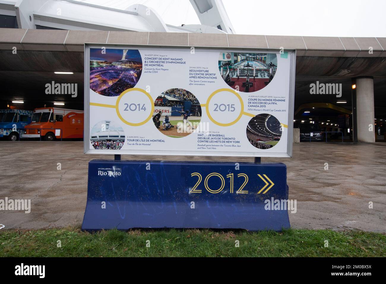 2014 - 2015 Storia dello Stadio Olimpico a Montreal, Quebec, Canada Foto Stock