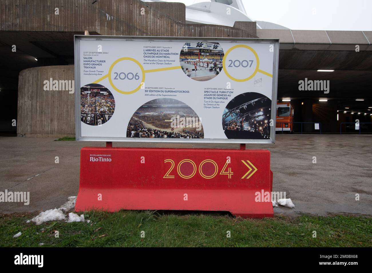2006 - 2007 Storia dello Stadio Olimpico a Montreal, Quebec, Canada Foto Stock