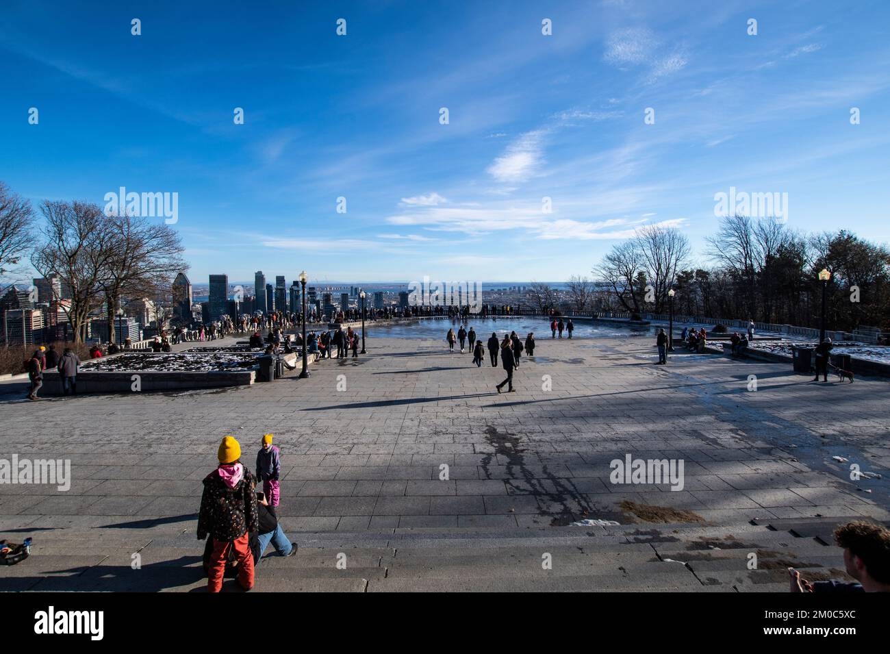 Chalet du Mont-Royal a Montreal, Quebec, Canada Foto Stock