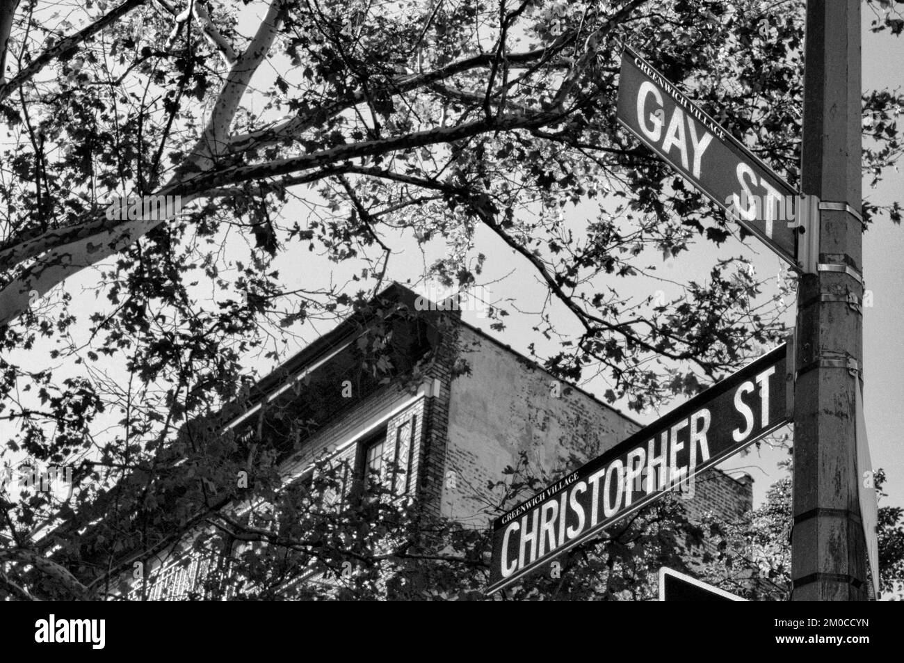 Gay Street a Greenwich Village, Manhattan, New York, Stati Uniti Foto Stock