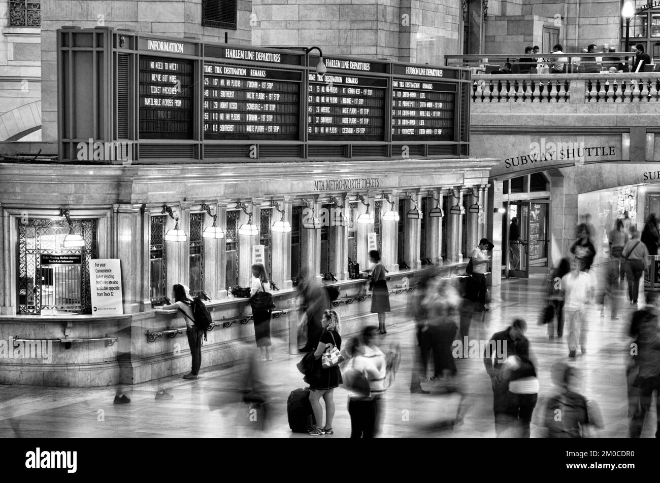 Grand Central Station Terminal a Lower Midtown, Manhattan, New York, USA Foto Stock