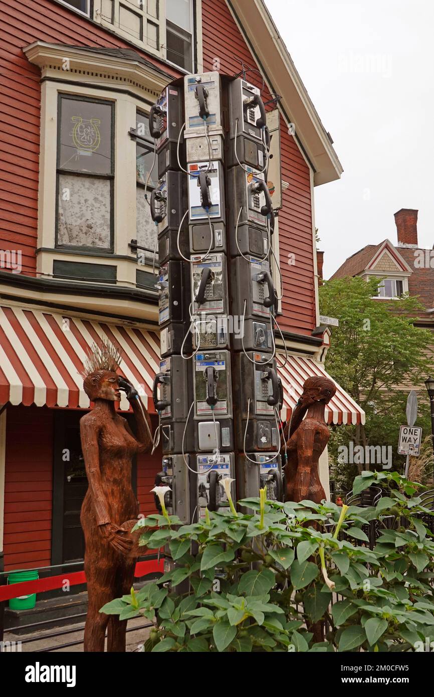 Non lasciarmi cadere una moneta da dieci centesimi di centesimi nel centro di Buffalo NY Foto Stock