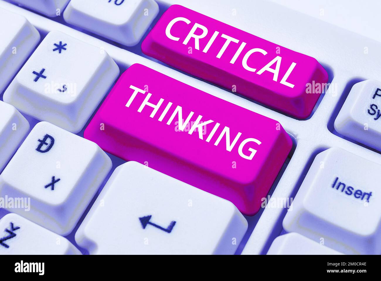 Scrittura a mano segno pensiero critico. Sequenza di fasi di un progetto che richiede il tempo più lungo Foto Stock