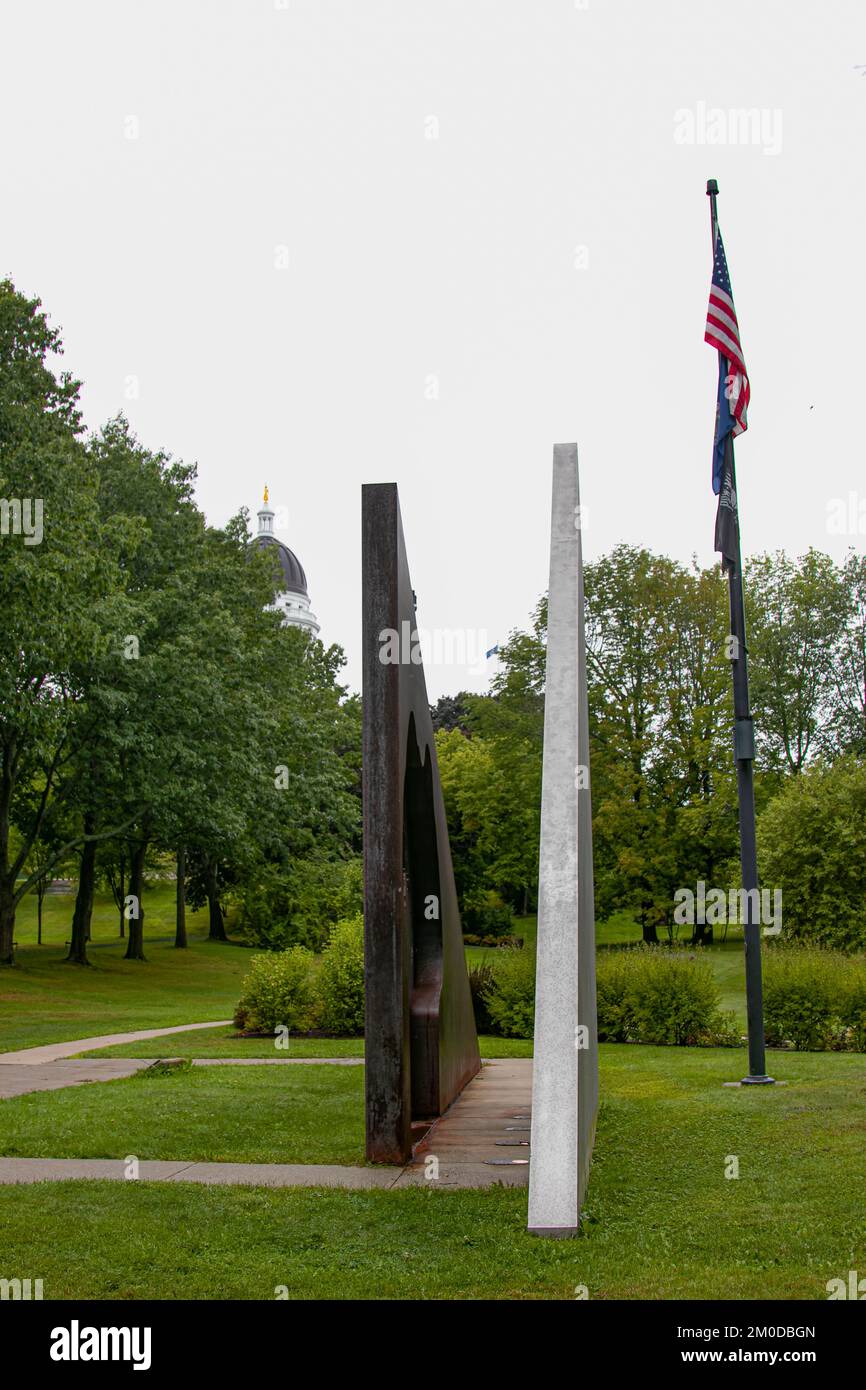 USA, Maine, Augusta, Vietnam Maine Veterans Memorial, Capitol Complex Park Foto Stock