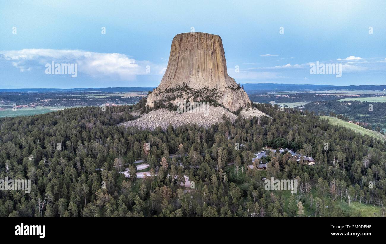 Devils Tower, Devils Tower Wyoming, USA Foto Stock
