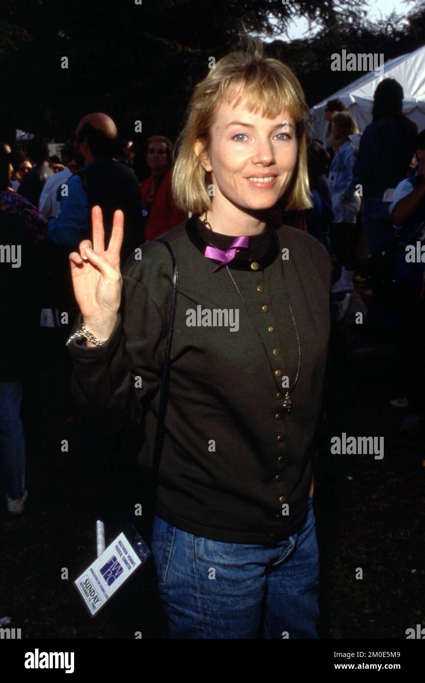 Rebecca De Mornay al Rally Pro-Choice di Mobilize for Women's Lives il 12 novembre 1989 al Rancho Park di Los Angeles, California Credit: Ralph Dominguez/MediaPunch Foto Stock