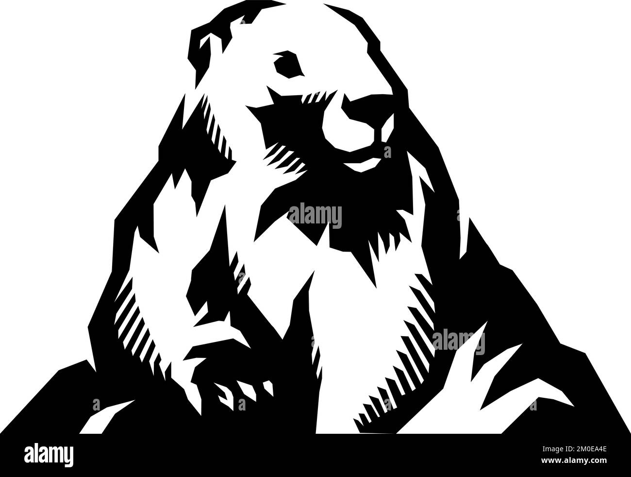 Marmotta a forma di montagna Illustrazione Vettoriale
