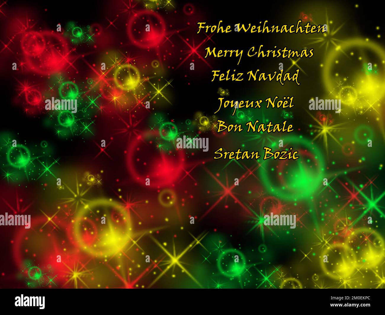 CONCETTO NATALE : SALUTI DI NATALE Foto Stock