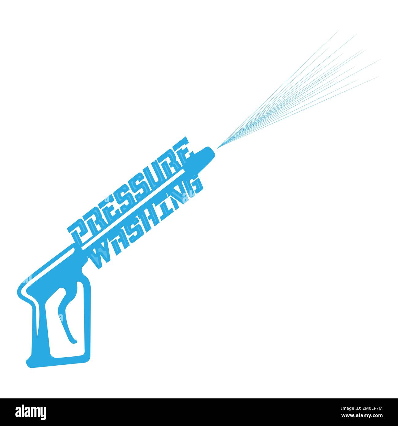 Illustrazione grafica vettoriale del logo spray per lavaggio a pressione modello.EPS 10 Illustrazione Vettoriale
