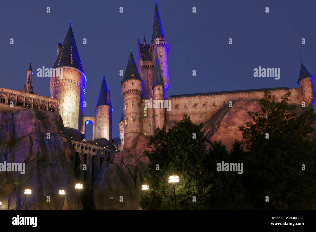 2022.11.27 Beijing Universal Resort in Cina, aperto sotto restrizione Covid-19 prevenzione epidemica e misure di controllo, in una giornata di sole inverno. Foto Stock