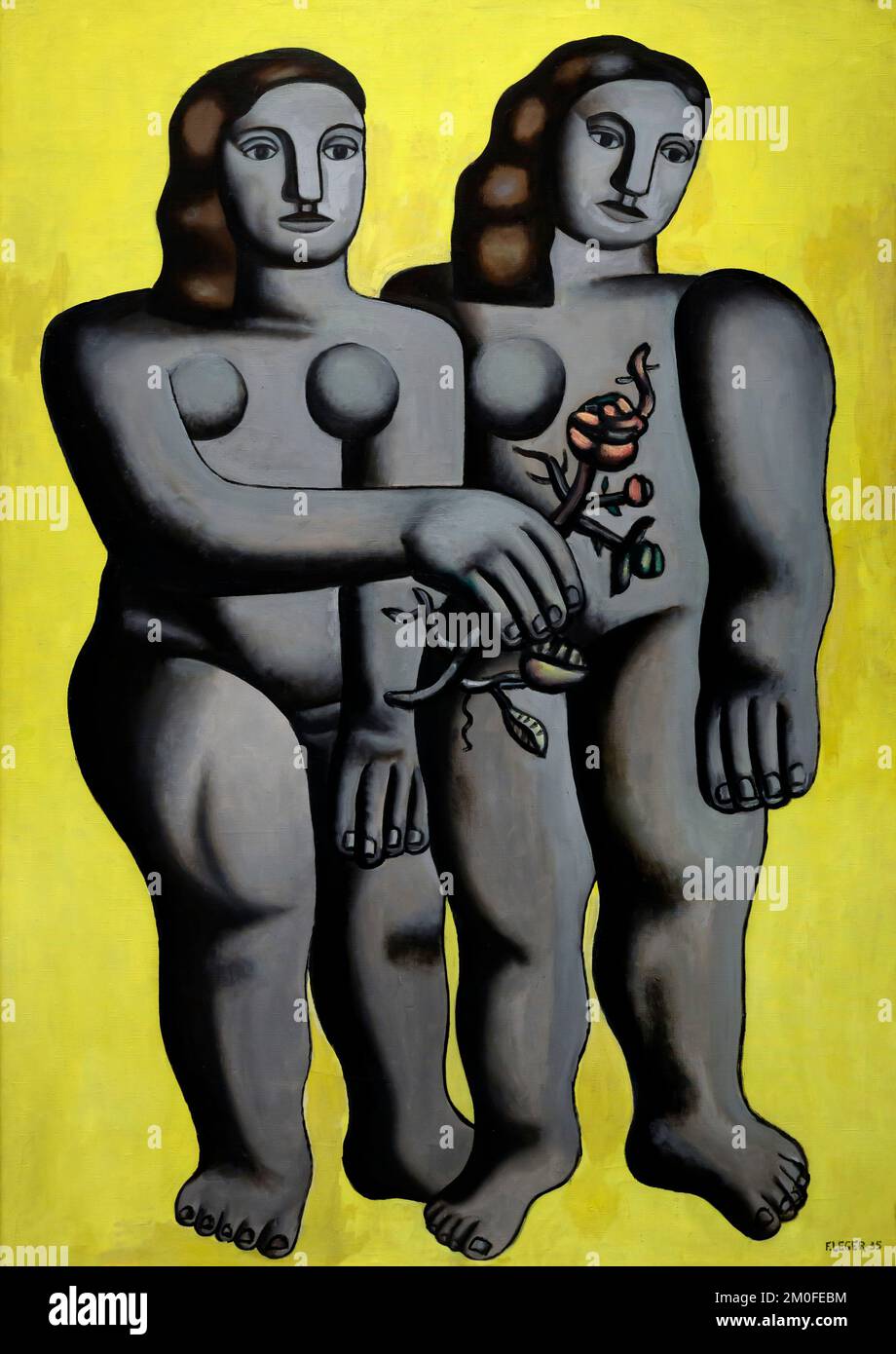 Two Sisters, Fernand Leger, 1935, Berlin Neue Nationalgalerie, Berlino, Germania, Europa Foto Stock