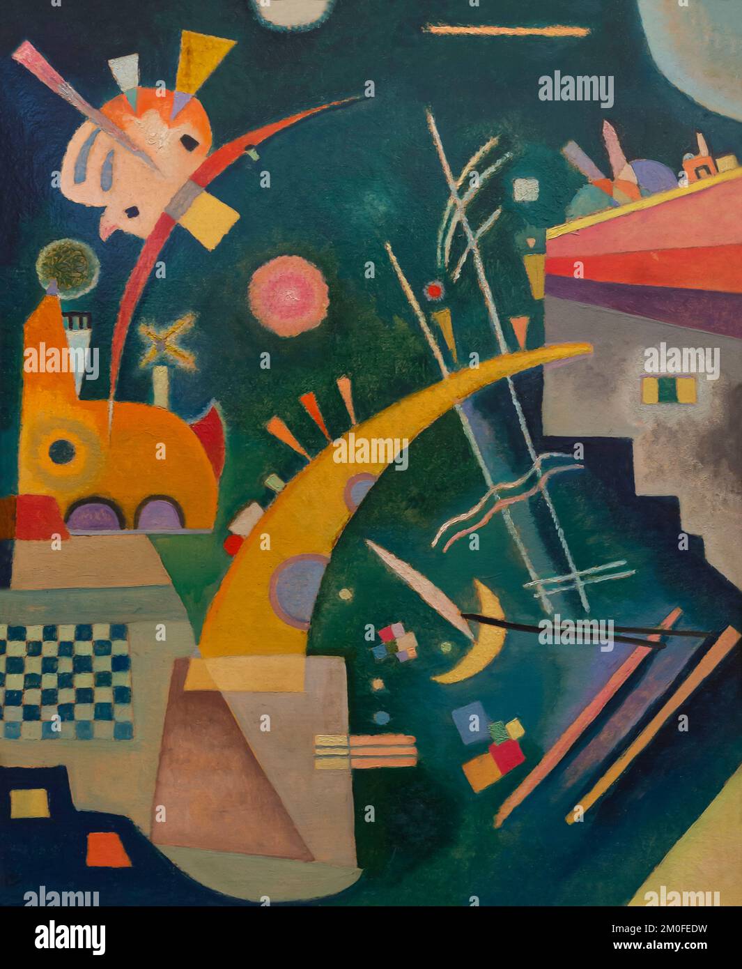 Horn-Shape, Wassily Kandinsky, 1924, Berlin Neue Nationalgalerie, Berlino, Germania, Europa Foto Stock