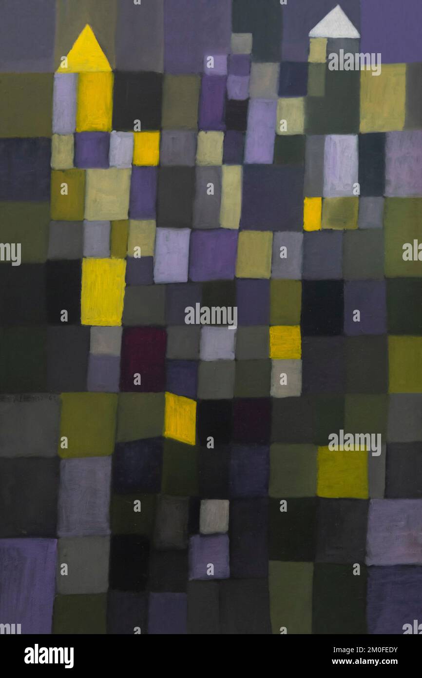 Architecture, Paul Klee, 1923, Berlin Neue Nationalgalerie, Berlino, Germania, Europa Foto Stock