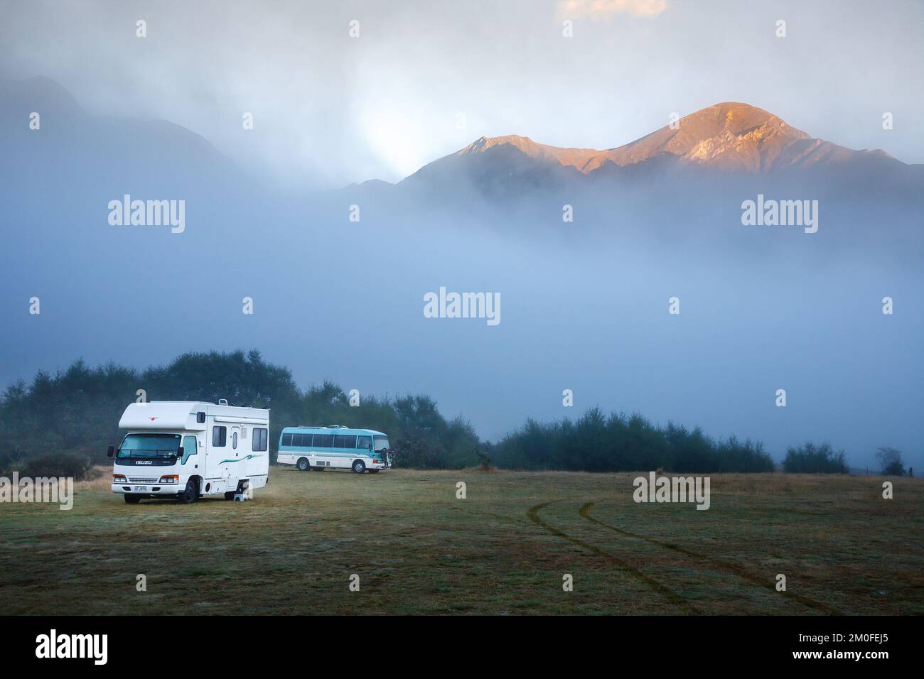 Lago moke Isola del Sud Nuova Zelanda Foto Stock