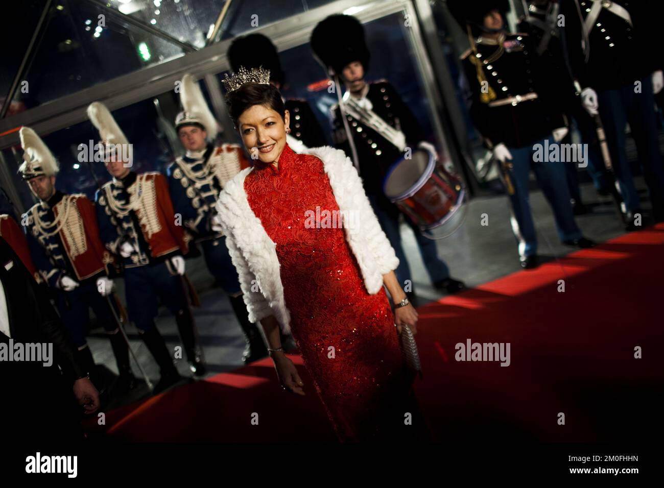 La famiglia reale danese partecipa a un concerto di gala sabato 14th gennaio, tenutosi presso la Sala Concerti della DR, in onore dell’adesione della Regina Margrethe II al trono. Contessa Alexandra. (Anthon Unger/POLFOTO) Foto Stock