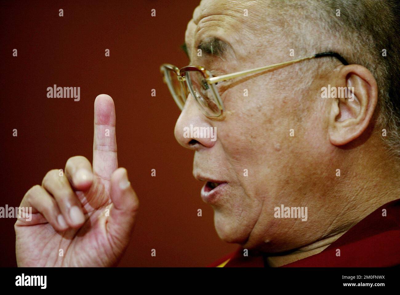 PA PHOTOS / POLFOTO - UK USE ONLY : la sua santità il 14th Dalai lama è stato in visita in Danimarca la scorsa settimana. Centinaia di persone avevano acquistato i biglietti per il suo seminario: Responsabilità universale. Foto Stock