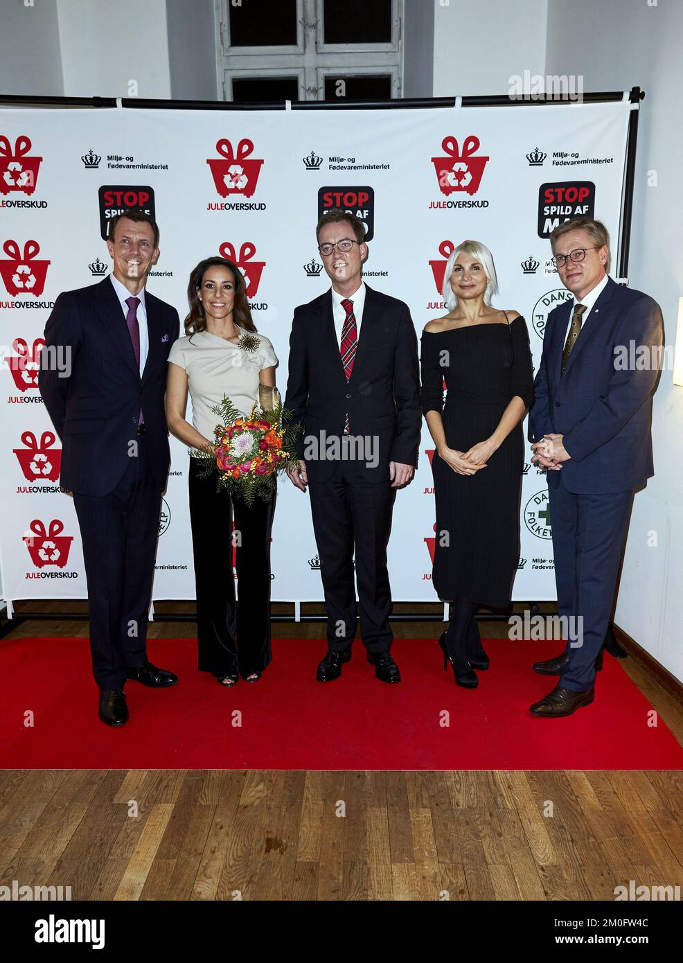Il principe Joachim, principessa Marie, in una cena di beneficenza per l'organizzazione 'Stop Madspild' (Stop Wasting Food) a Copenaghen, Danimarca, 24th novembre 2016 Foto Stock