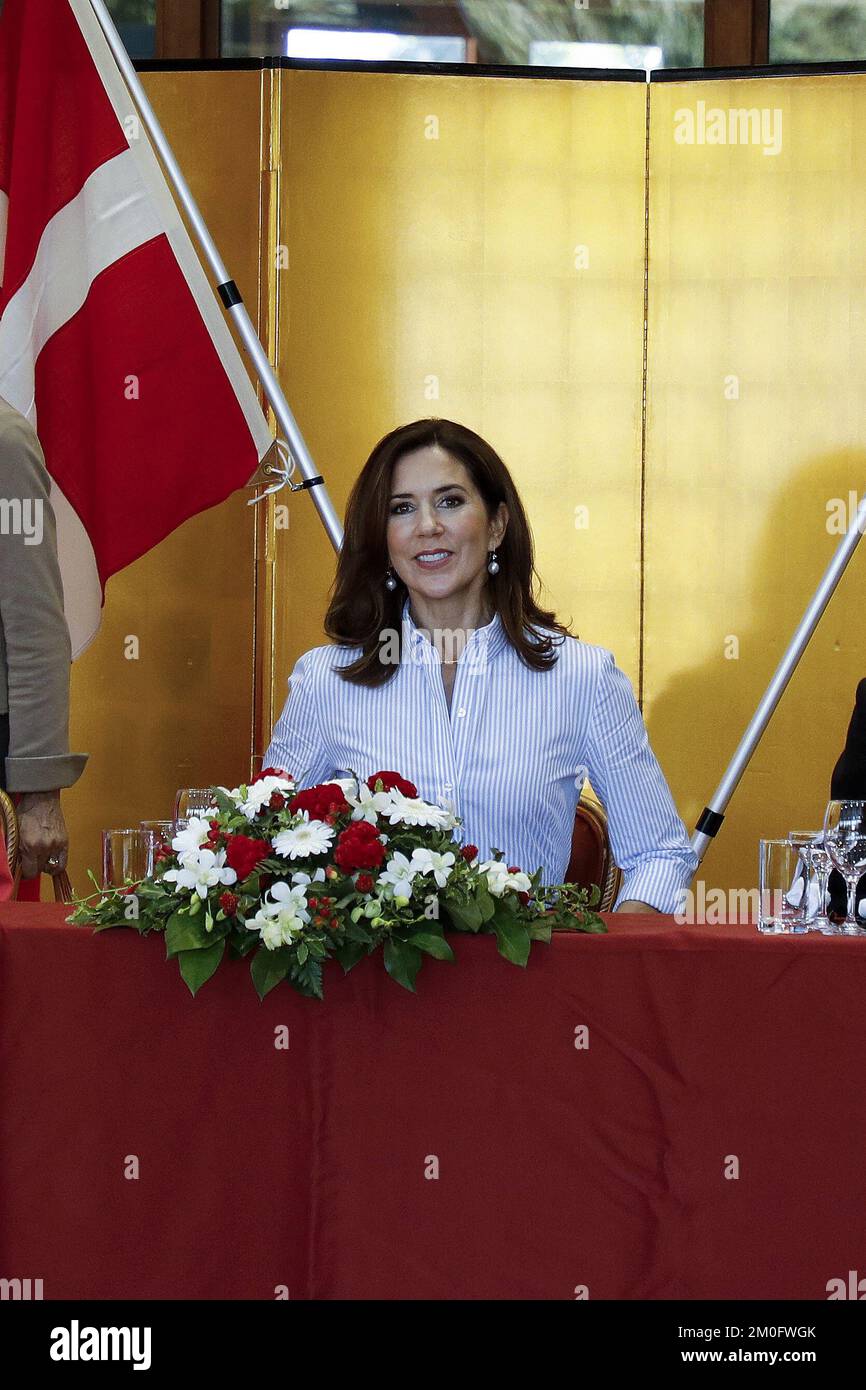 Il principe ereditario danese Frederik e sua moglie la principessa ereditaria Maria visitano il Giappone dal 8 al 12 ottobre 2017 per celebrare la Danimarca e i 150 anni di legami diplomatici di JapanÂ. Durante la loro visita di quattro giorni, la coppia reale condurrà una campagna di promozione commerciale e culturale nel paese. /Ritzau/diga di Niels Henrik. Foto Stock