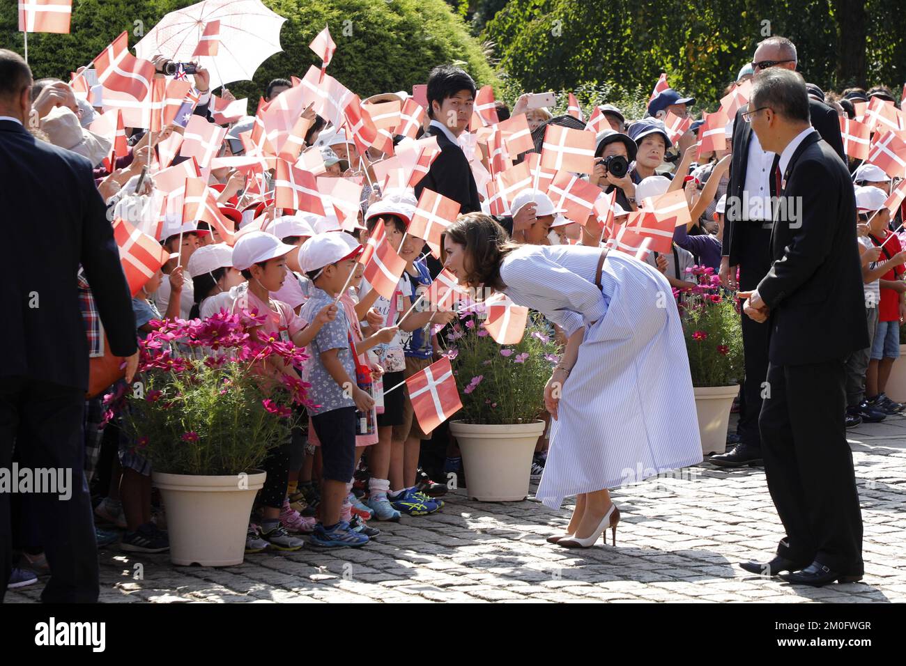 Il principe ereditario danese Frederik e sua moglie la principessa ereditaria Maria visitano il Giappone dal 8 al 12 ottobre 2017 per celebrare la Danimarca e i 150 anni di legami diplomatici di JapanÂ. Durante la loro visita di quattro giorni, la coppia reale condurrà una campagna di promozione commerciale e culturale nel paese. /Ritzau/diga di Niels Henrik. Foto Stock