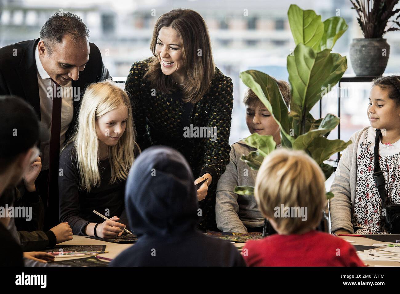 La Principessa Mary di Crown apre il Festival Internazionale della Letteratura del childrenÂ - Festival di Hay ad Aarhus, Danimarca, 26 ottobre 2017. /Ritzau/Casper Dalhoff. Foto Stock