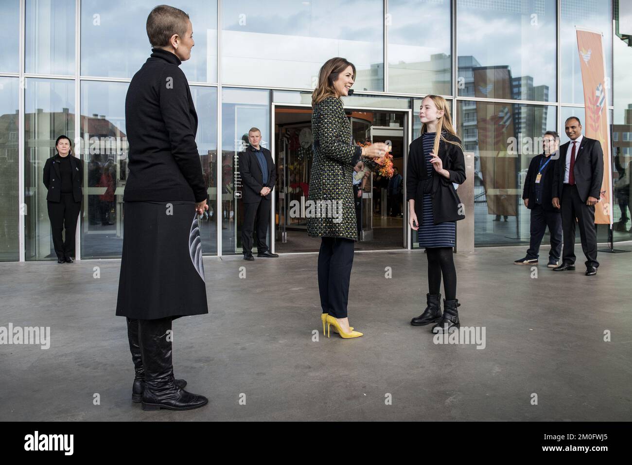 La Principessa Mary di Crown apre il Festival Internazionale della Letteratura del childrenÂ - Festival di Hay ad Aarhus, Danimarca, 26 ottobre 2017. /Ritzau/Casper Dalhoff. Foto Stock