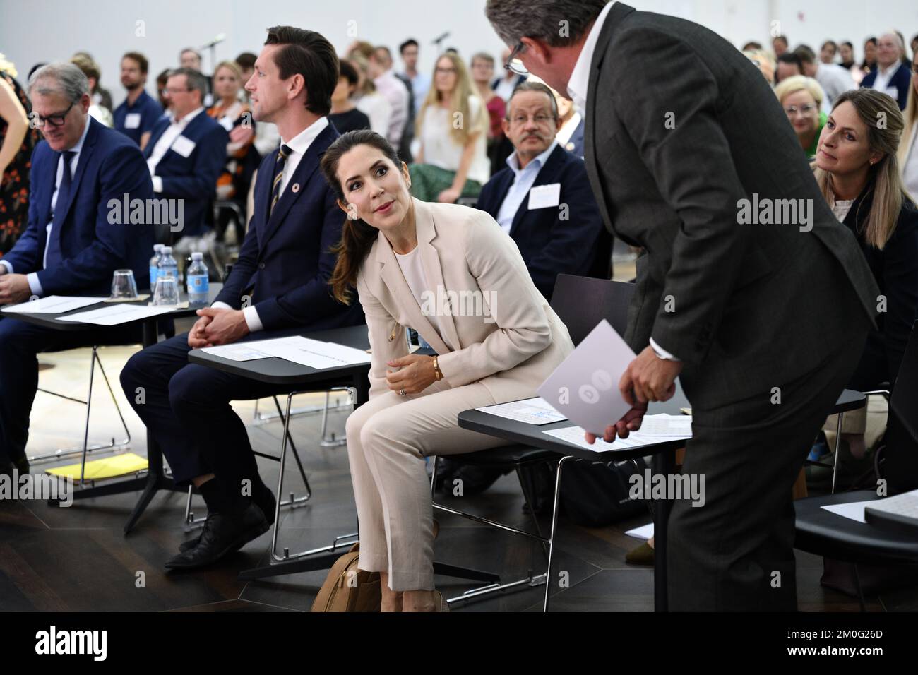 Crown Princess Mary alla conferenza sugli obiettivi globali delle Nazioni Unite che si terrà a Copenaghen giovedì 10 giugno 2021. Foto Stock