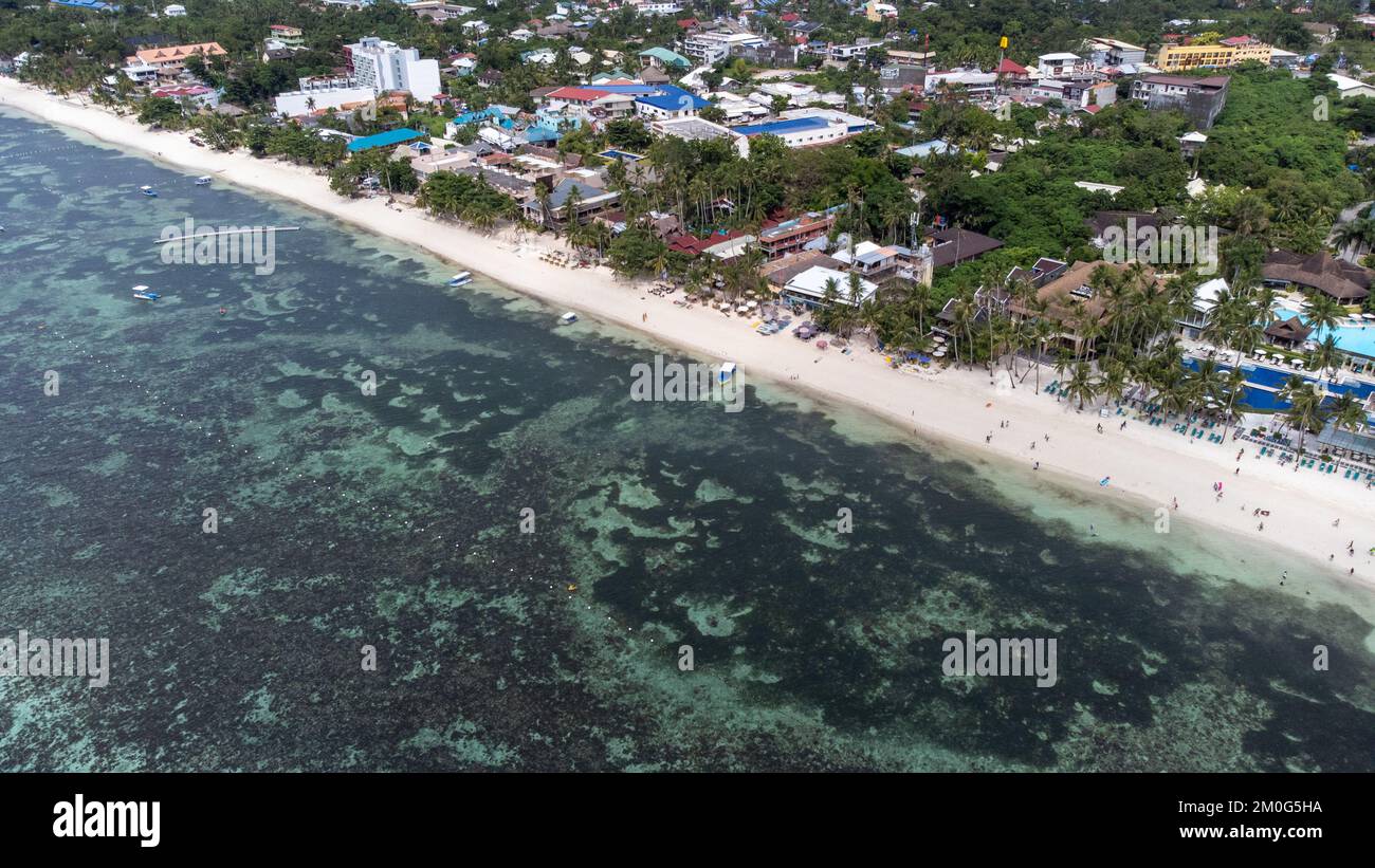 Alona Beach, Panglao, Bohol, Filippine Foto Stock