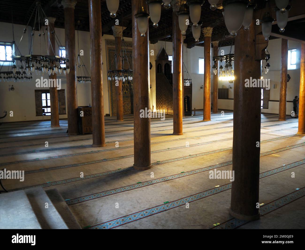 La storica Moschea di Ahi Serafeddin, conosciuta anche come Moschea di Arslanhane. Ulus, Ankara, Türkiye - Giugno 2021 Foto Stock