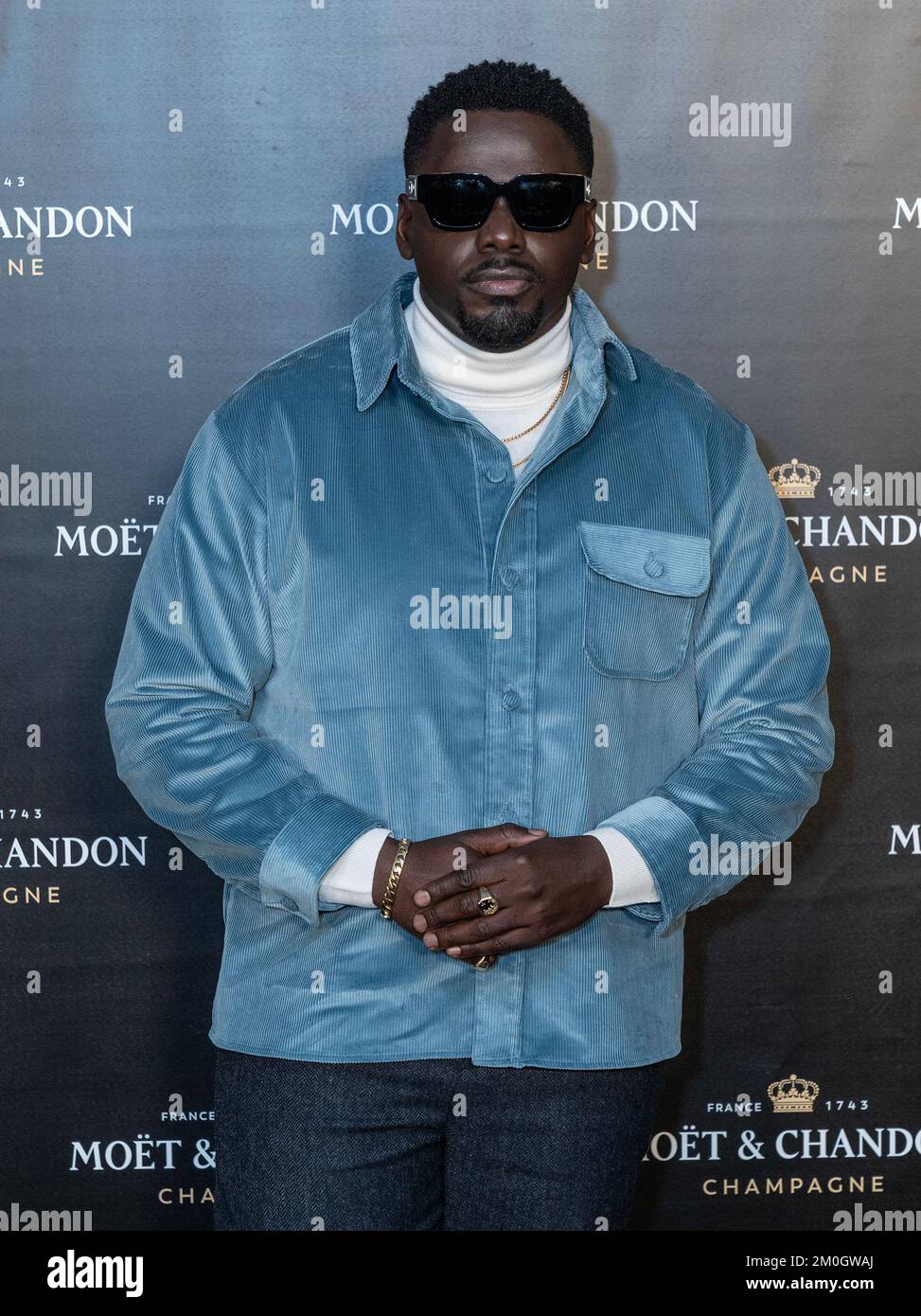 5 dicembre 2022, New York, New York, Stati Uniti: Daniel Kaluuya partecipa alla festa di Moet & Chandon al Lincoln Center. Durante la celebrazione della scultura di es Devlin le tue voci sono state svelate sul Lincoln Center Plaza. (Credit Image: © Lev Radin/Pacific Press via ZUMA Press Wire) Foto Stock