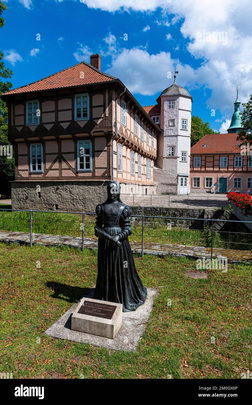 Castello Fallersleben, Wolfsburg, bassa Sassonia, Germania, Europa Foto Stock