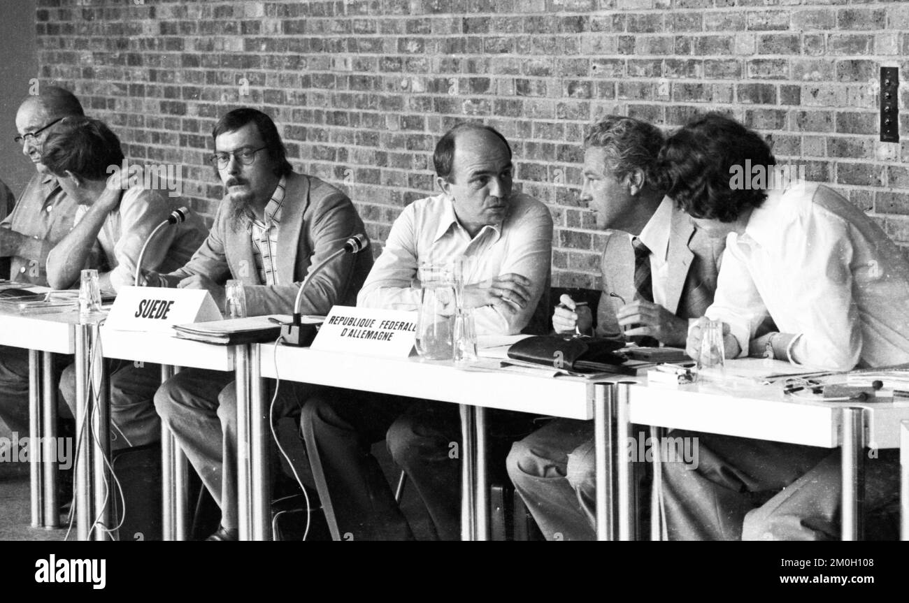 Una conferenza internazionale su una questione tedesca, i divieti occupazionali innescati dal decreto radicale del 07.7.1976 a Strasburgo, fra, Francia, Foto Stock