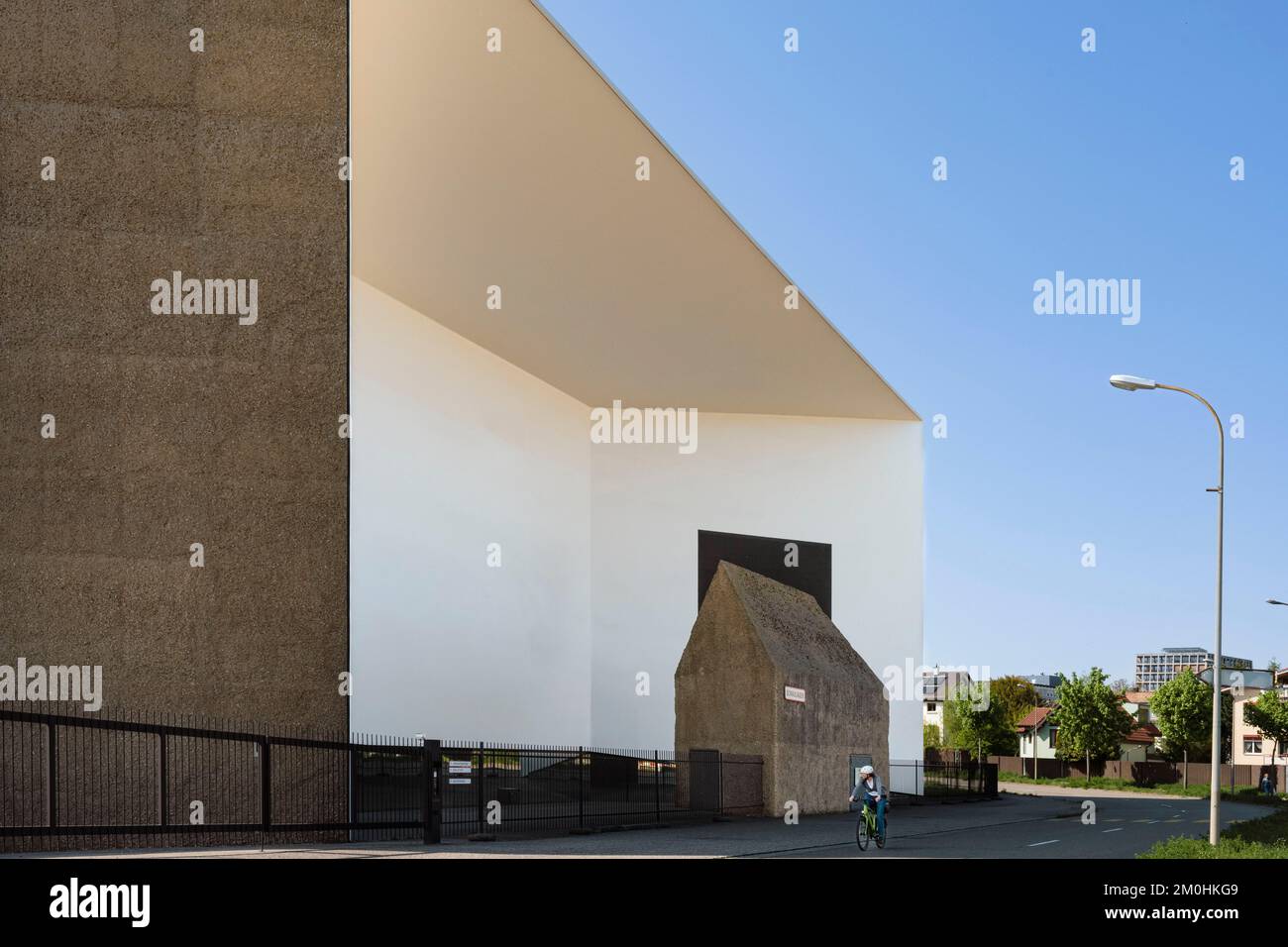 Svizzera, Basilea, lo Schaulager degli architetti Herzog e de Meuron, la facciata esterna Foto Stock