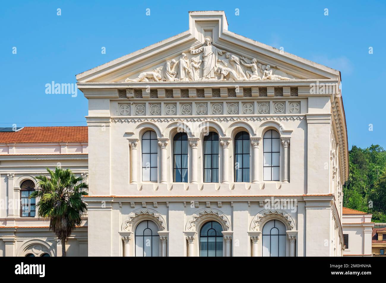 Spagna, provincia di Biscaglia, Bilbao, tappa sul Camino del Norte, itinerario di pellegrinaggio spagnolo a Santiago de Compostela, patrimonio dell'umanità dell'UNESCO, Università di Deusto Foto Stock