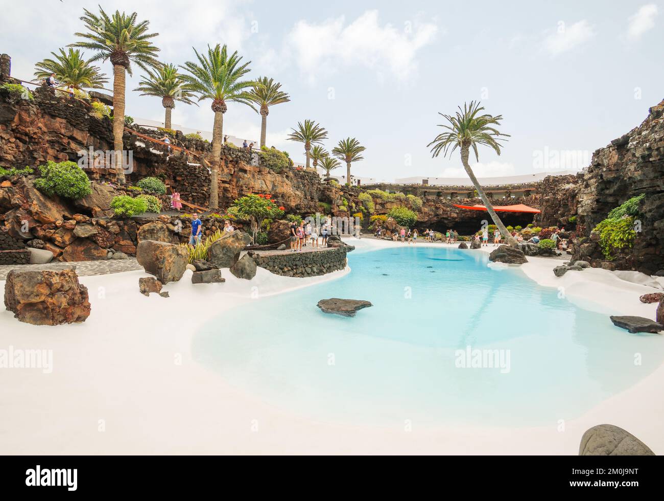 Piscina Jameos del Agua a Lanzarote Foto Stock