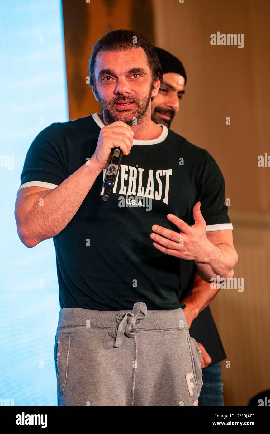 Nuova Delhi, India. 06th Dec, 2022. Sohail Khan, attore di Bollywood visto durante Toddy App (Toddy App è vita notturna e Party App) evento di lancio a Delhi. Credit: SOPA Images Limited/Alamy Live News Foto Stock