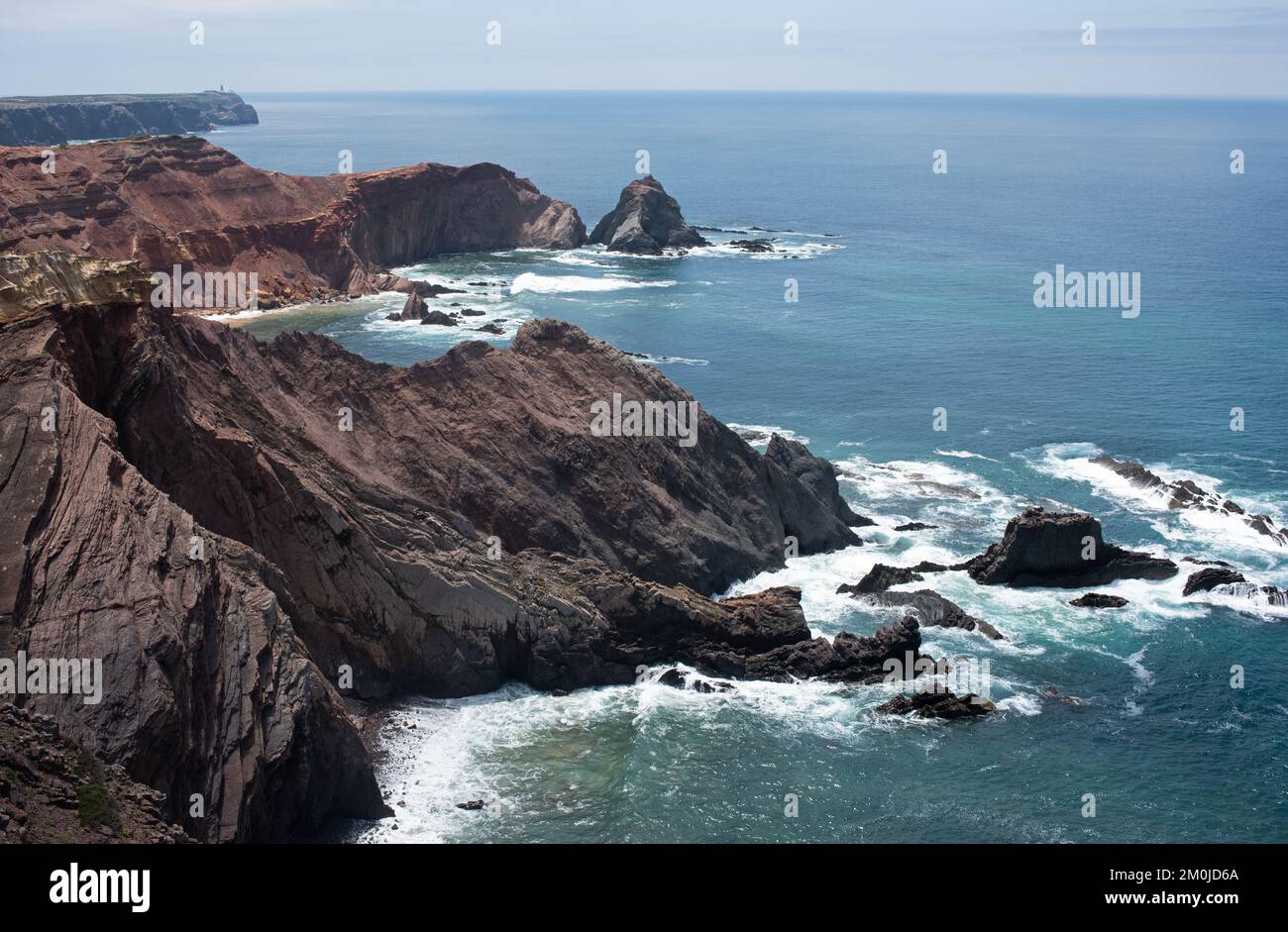 Escursioni lungo la costa dell'Algarve da Praia Castelejo a Cabo Sao Vicente Foto Stock